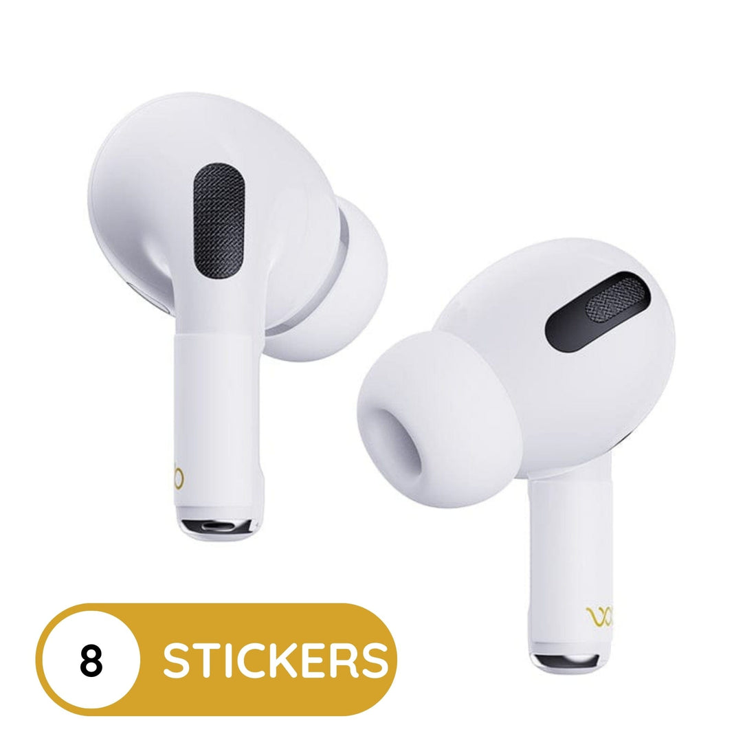 White Earphones Stickers for Sale